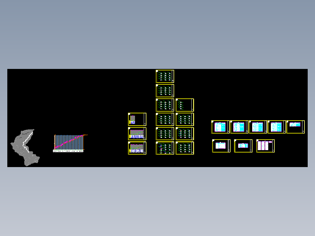 垃圾填埋场进场道路设计CAD图纸