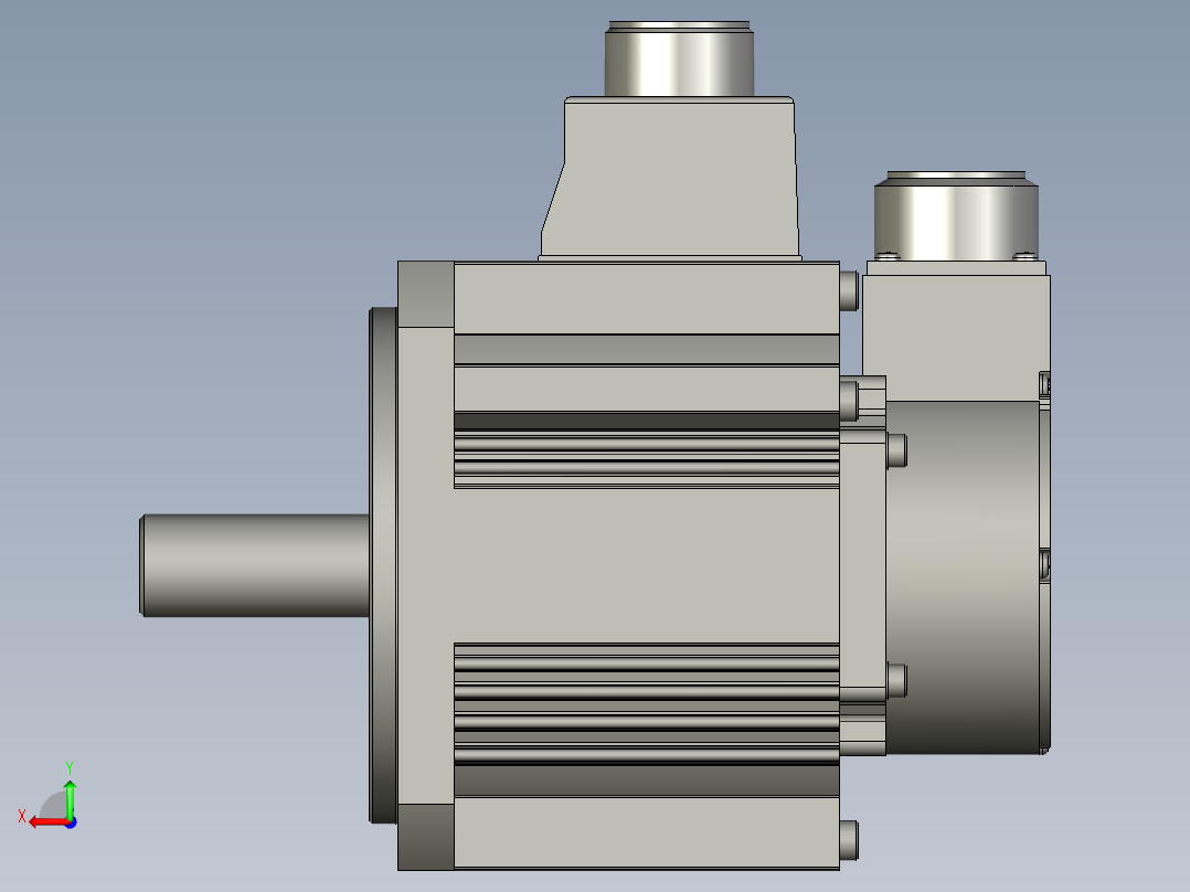 11000W MDME伺服马达后视图
