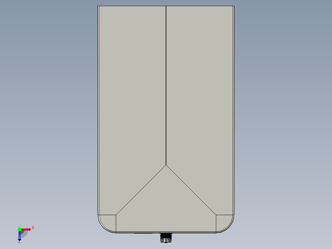 液质联用氮气发生器机箱模型俯视图