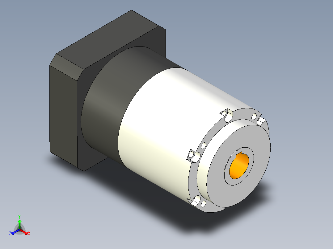 直齿孔PLE160-L2 42-114.3-200-M12.stp正等轴测图