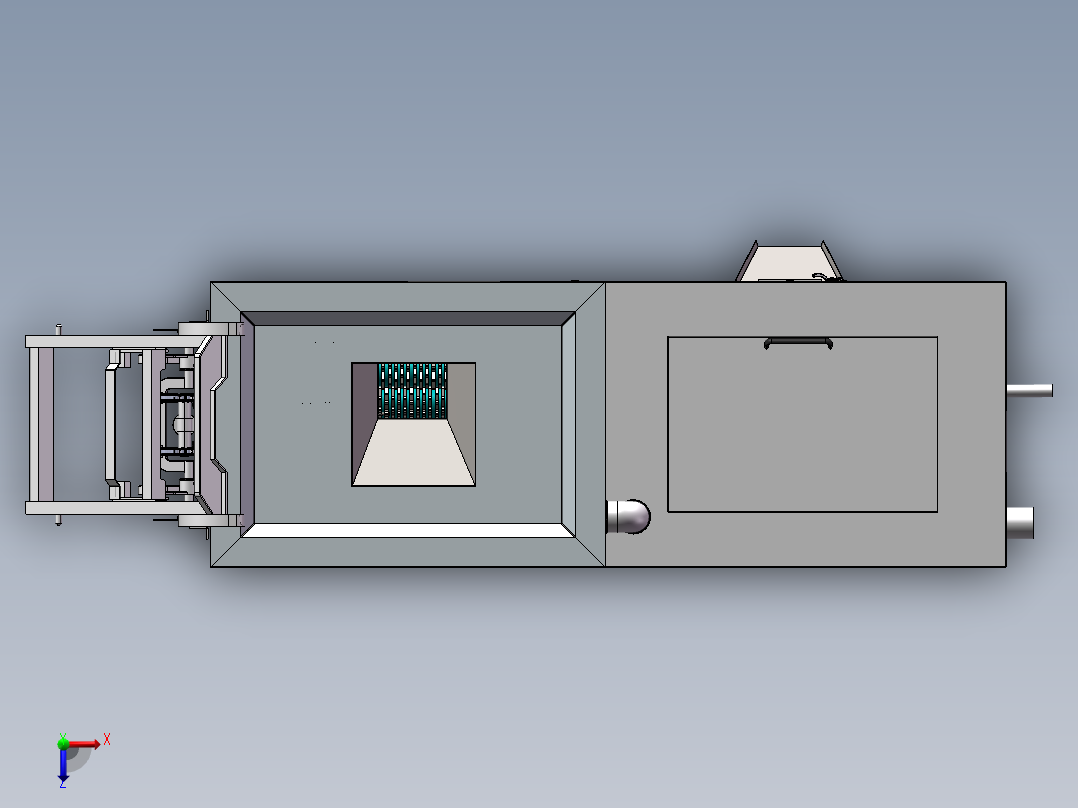 垃圾处理一体机俯视图