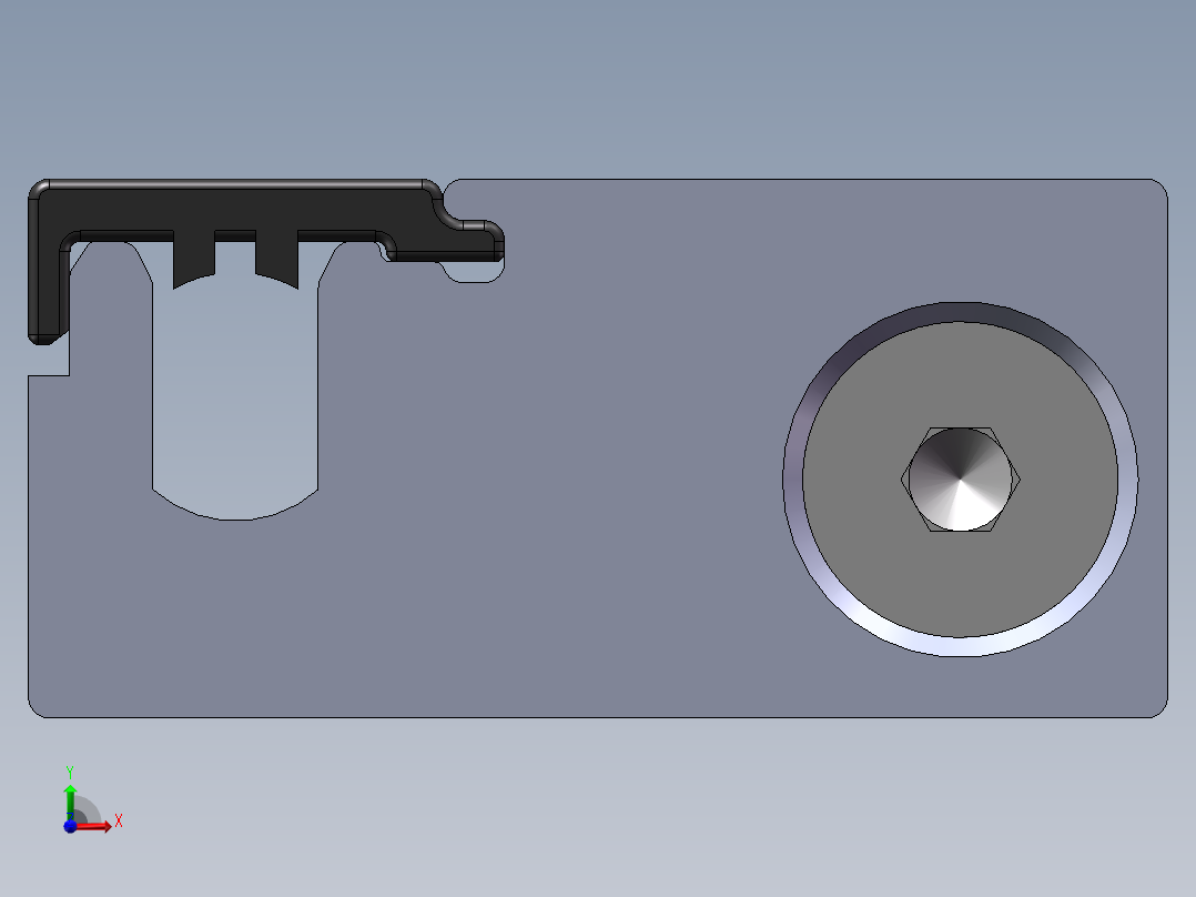 铝型材及其附件8.51.01B.ST-L前视图