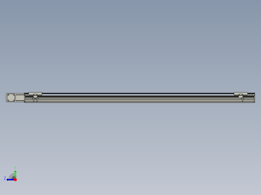 直线模组WG-LHB12-S1650-BL设计图纸右视图