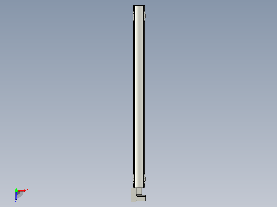 直线模组WG-LHB12-S1650-BL设计图纸俯视图