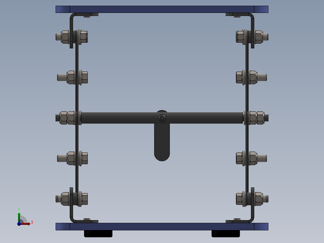 小型实验室升降机前视图