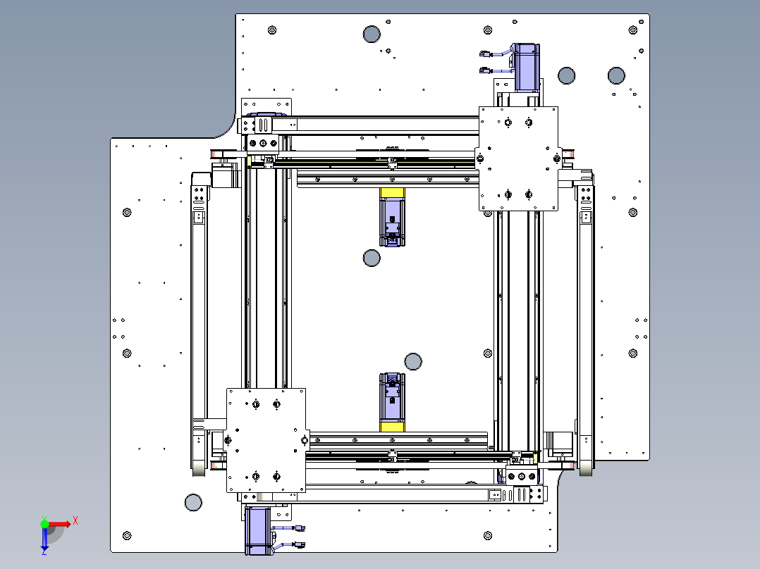 治具环形输送xt俯视图