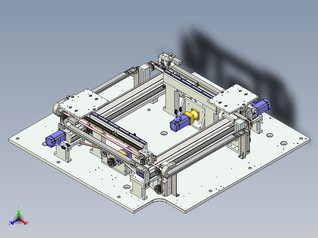 治具环形输送xt正等轴测图