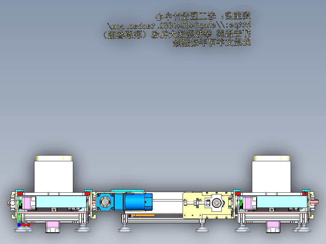 B13_量产循环3倍速链移栽线体前视图
