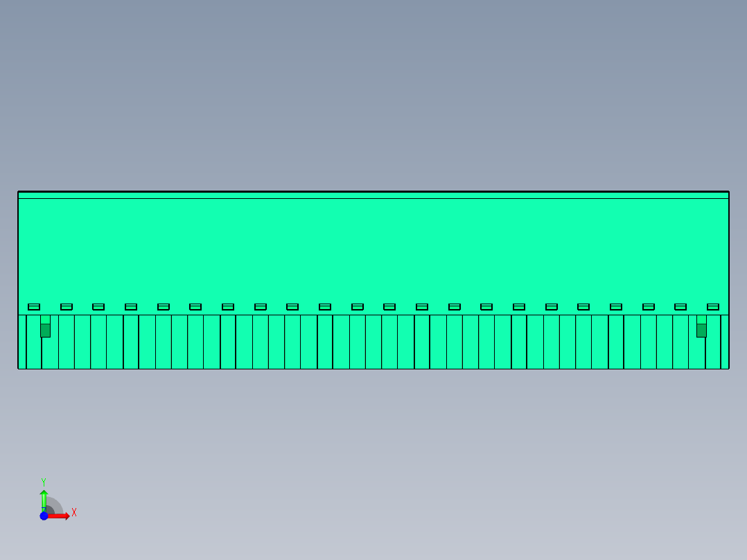 DEGSON 2EDG 系列 5.0mm 可插拔接线端子组-2EDGKC-5.0-22P-14-00AH前视图