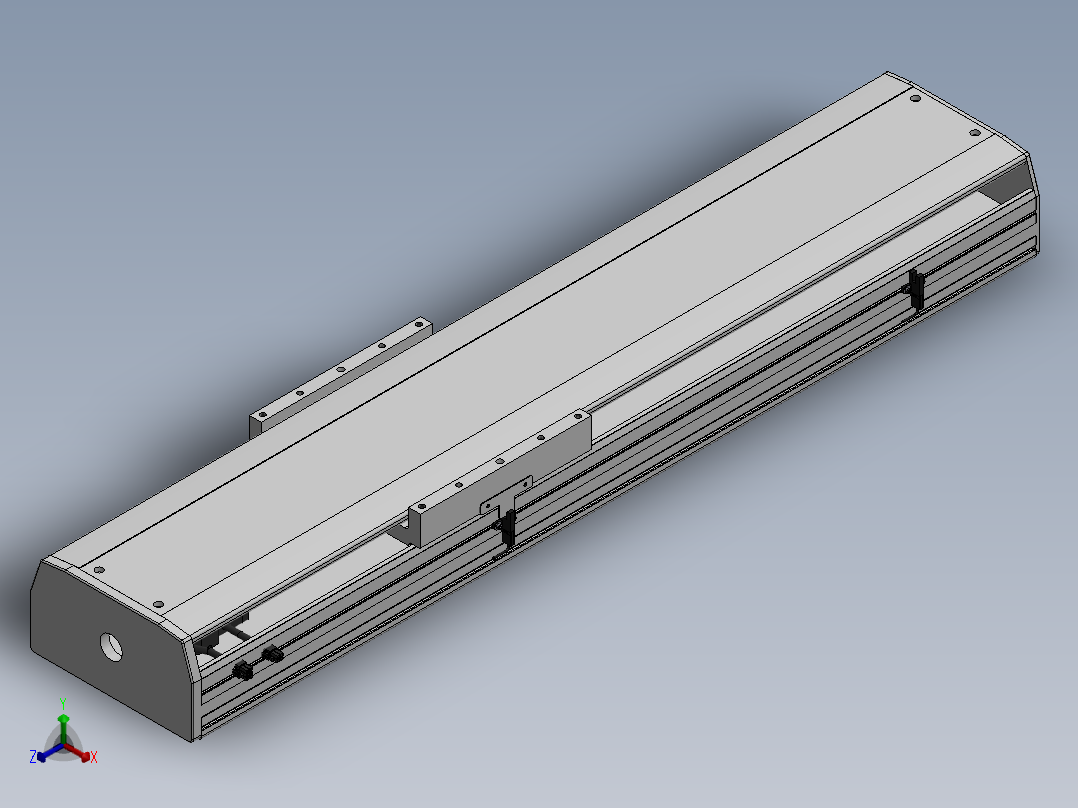 精密模组MY220-T10-550L-M-P75B-C4-C正等轴测图