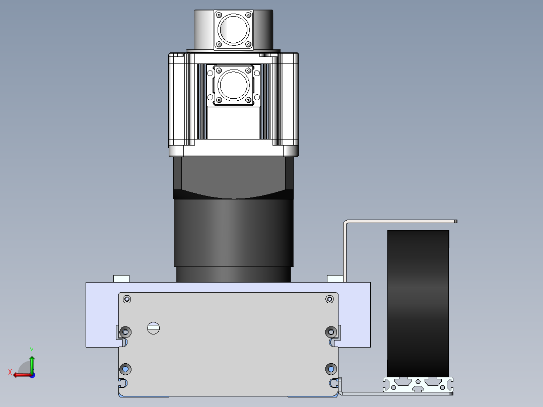 MTM齿轮齿条型MTM22F-BC-1000W后视图
