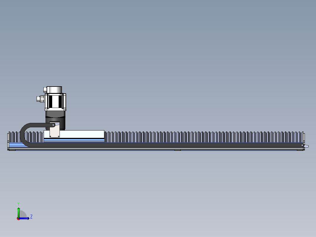 MTM齿轮齿条型MTM22F-BC-1000W左视图