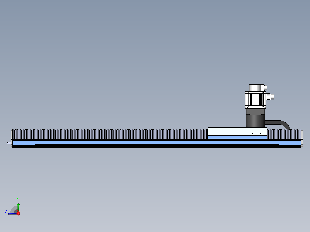 MTM齿轮齿条型MTM22F-BC-1000W右视图