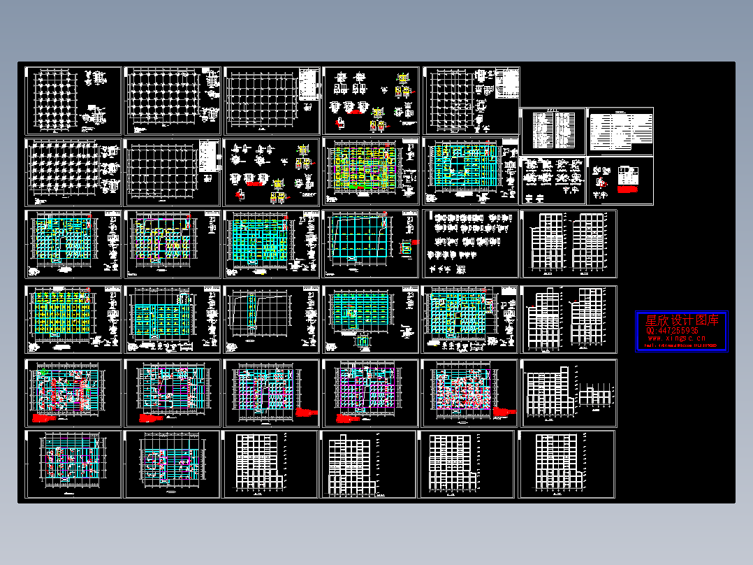 某地多层钢结构生产车间结构施工图