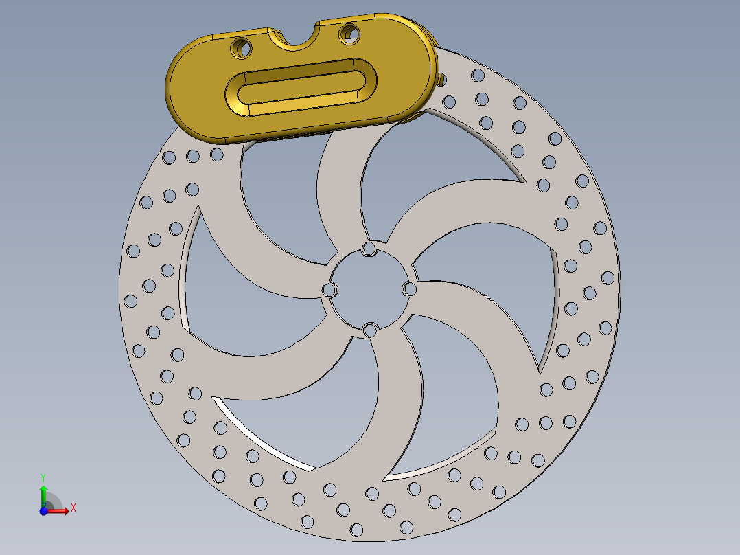 制动器 (17)前视图