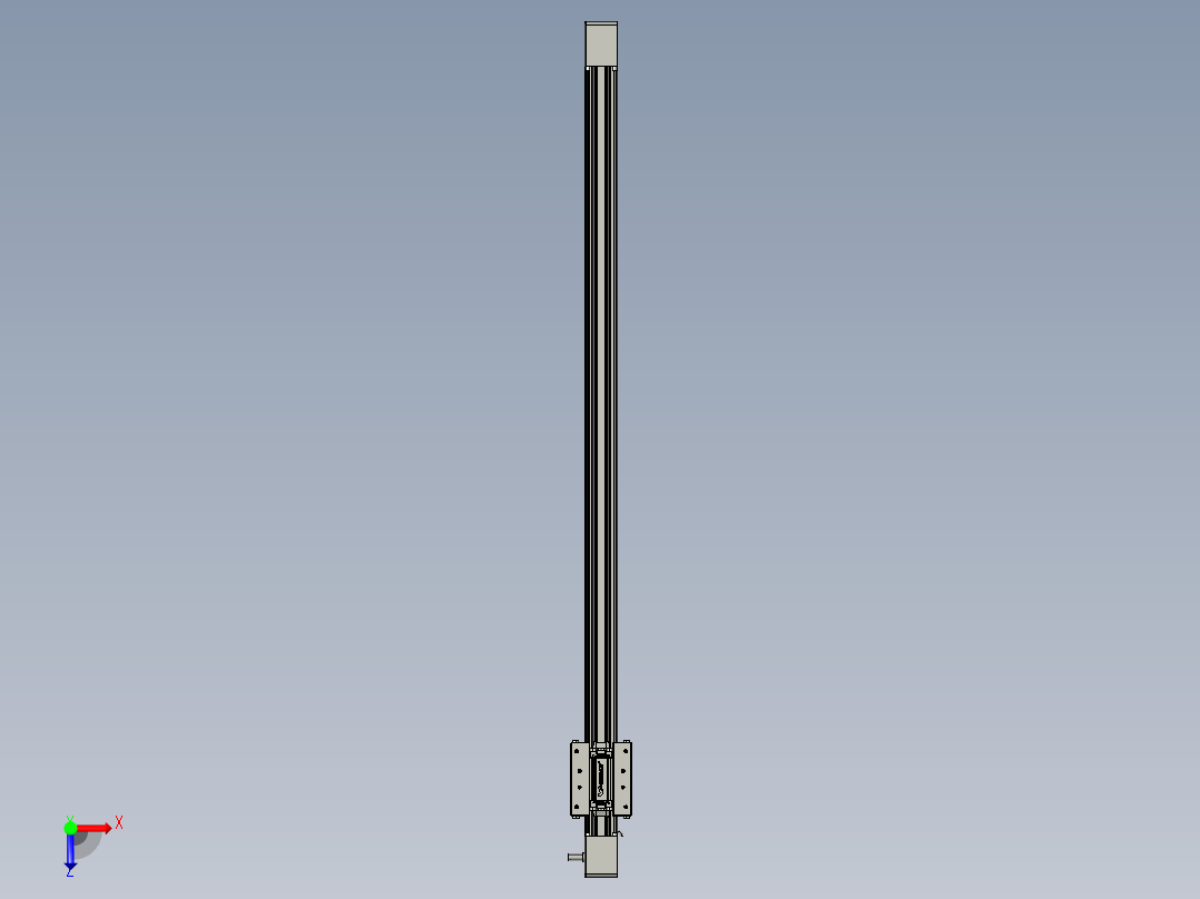 威洛博直线电机模组EB4-L80-S800-光轴俯视图