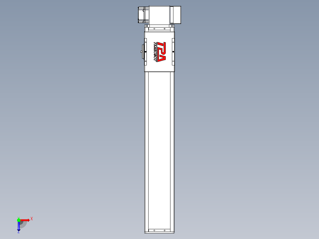 同步带全封闭直线模组TPA-HCB-110D-90-L550-LP-C-P40-N3俯视图