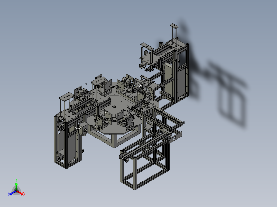 跳绳包装机正等轴测图