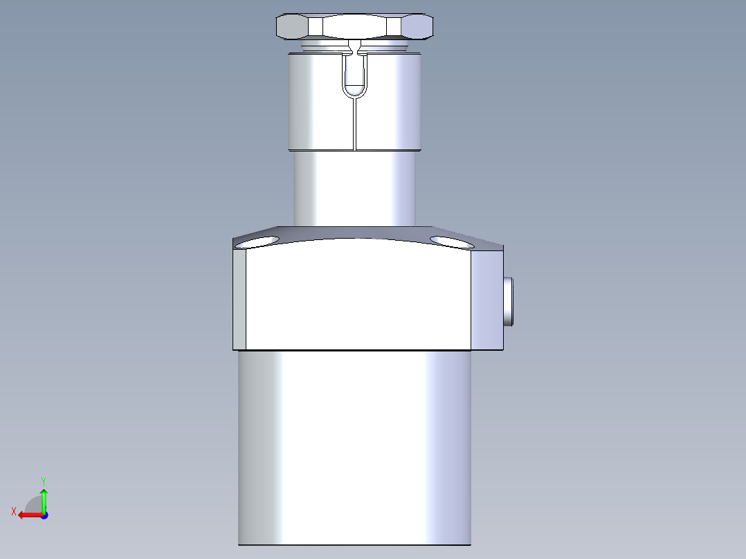 KOSMEKLHA1050-CL多系列多零件图纸模型后视图