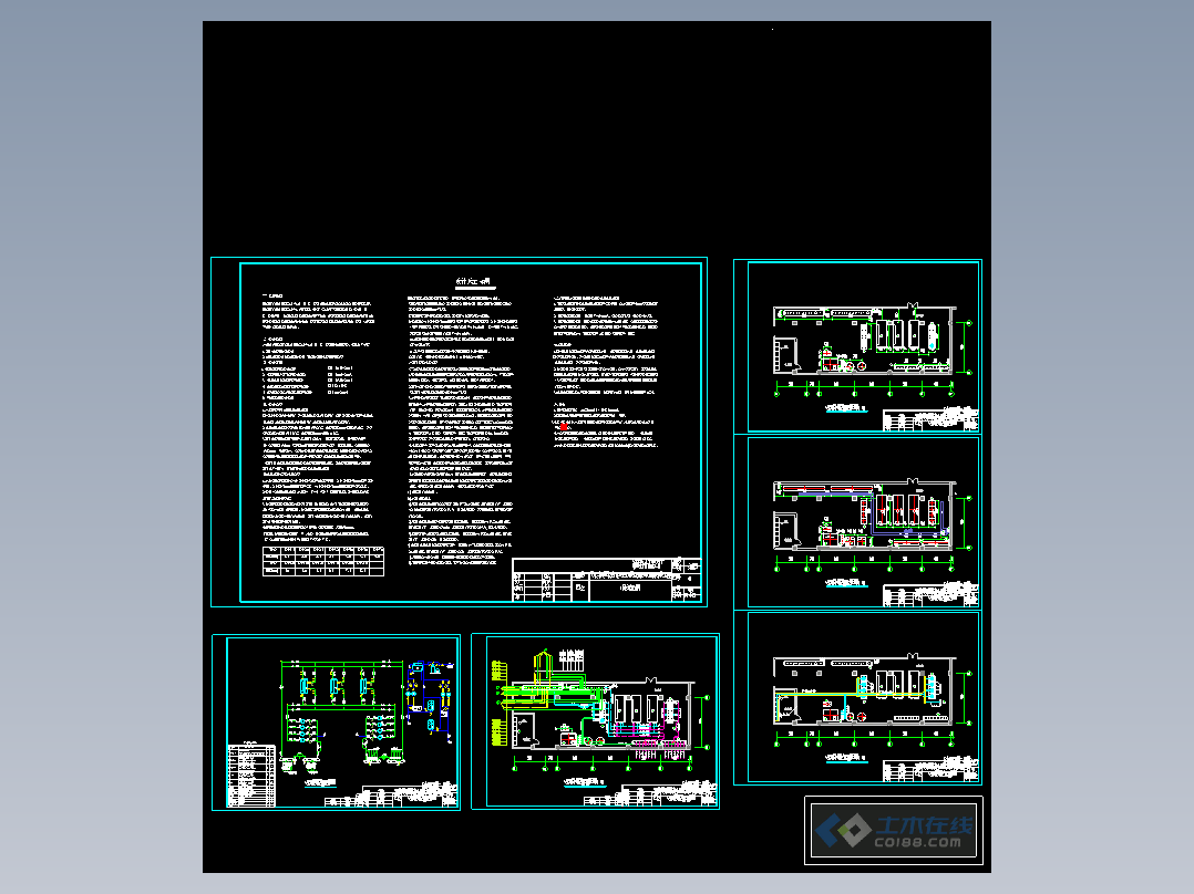 廊坊某国际会议中心某地源热泵机房施工图