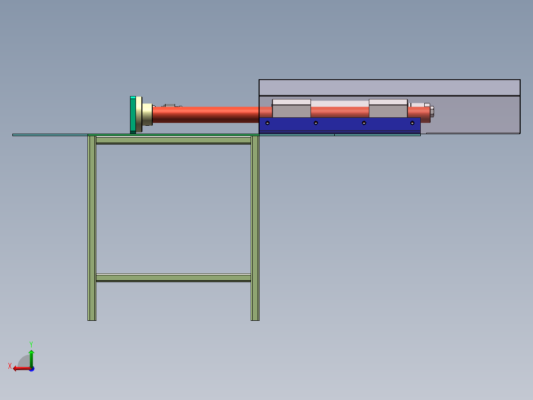 自带分拣流水线后视图