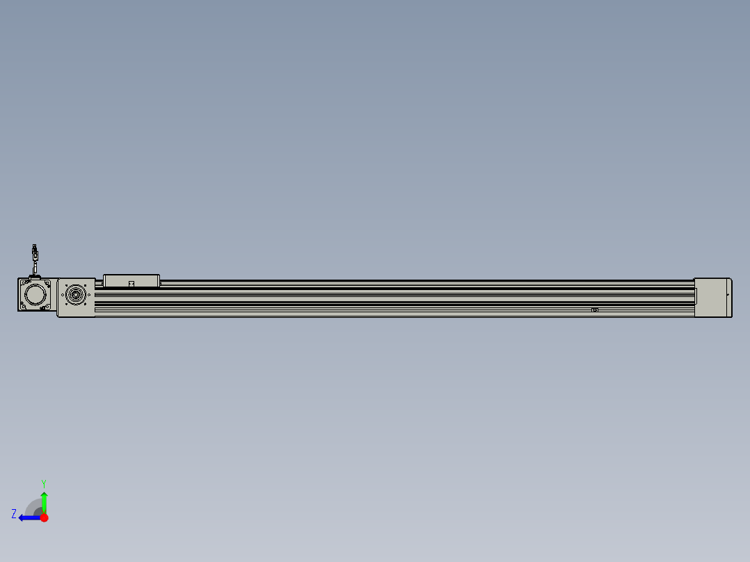 威洛博直线电机模组EB8-L100-S1400-BR-P75-MS3右视图
