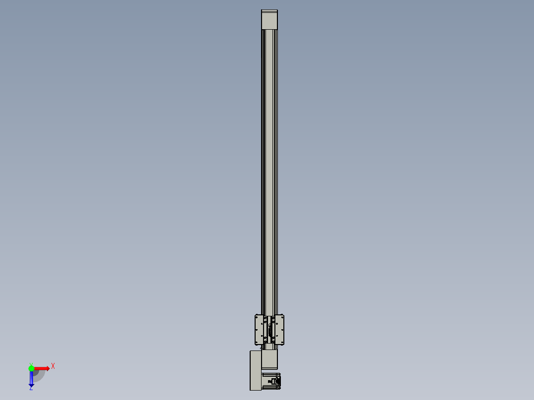 威洛博直线电机模组EB8-L100-S1400-BR-P75-MS3俯视图