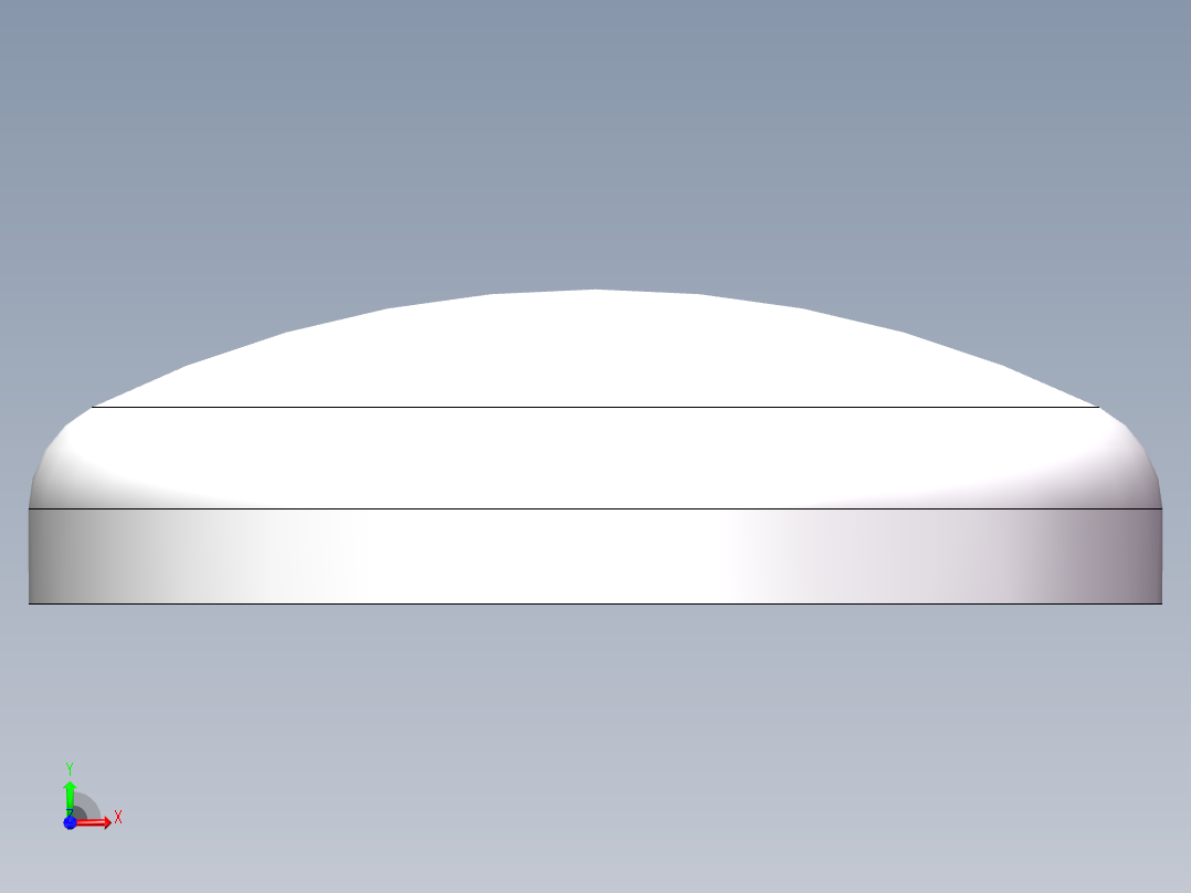 THB碟形封头DN300前视图