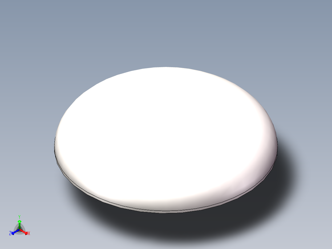 EHA椭圆形封头DN1800正等轴测图