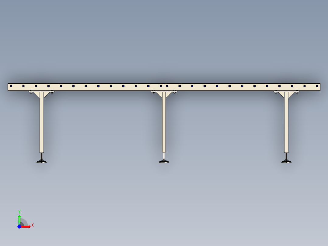 滚筒输送机 (33)前视图