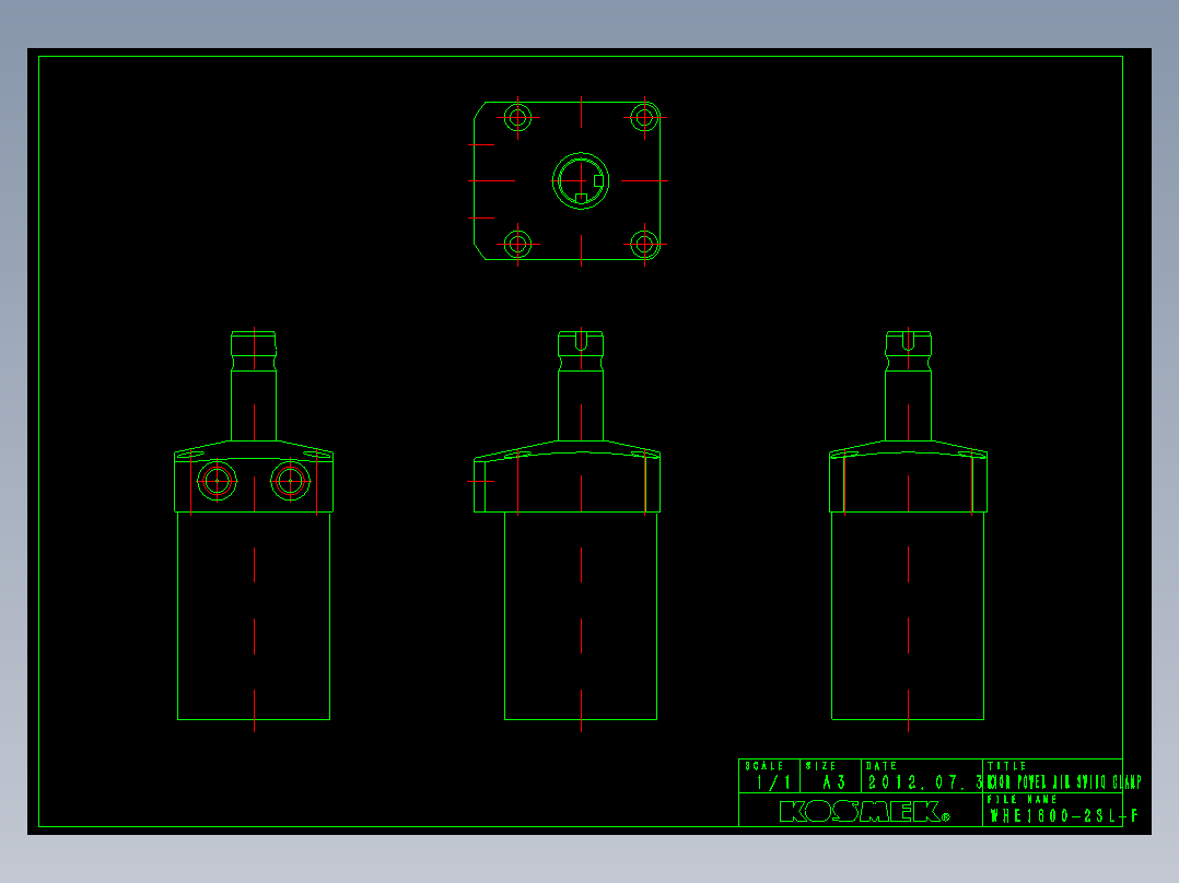KOSMEKWHE1600-2SL-F多系列多零件图纸模型多系列多零件图纸模型