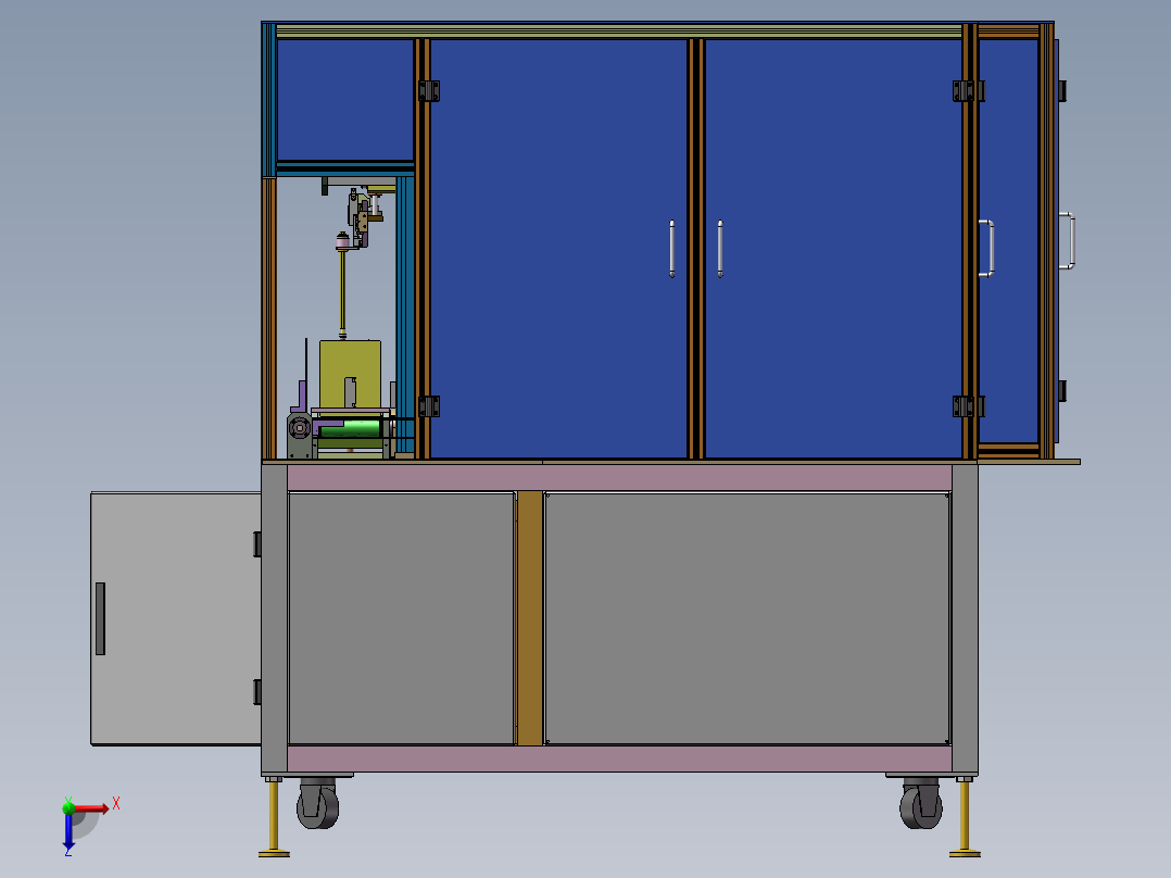 电池贴面垫设计模型俯视图
