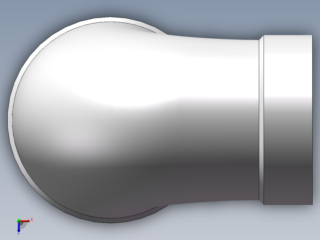 弯头-异径内丝 DN15-DN10俯视图