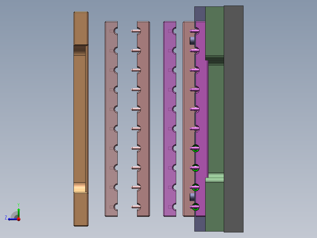 四款外管局部喷砂治具右视图