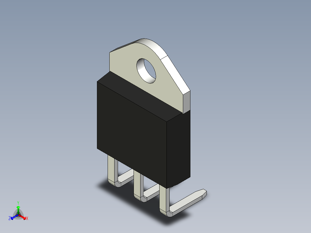 TO-218AC-HB正等轴测图