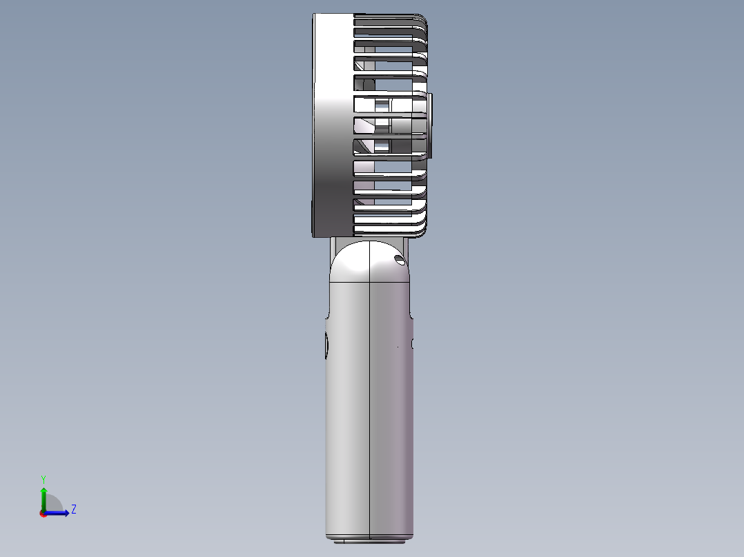 手持小风扇左视图