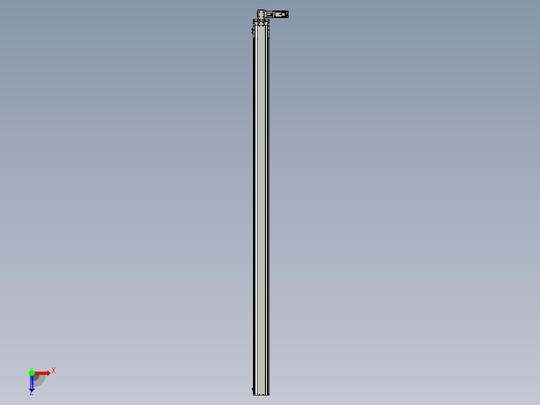东锦同步带传动-直线滑台模组DH135B-L125-S2900-BL-P400W-C3俯视图