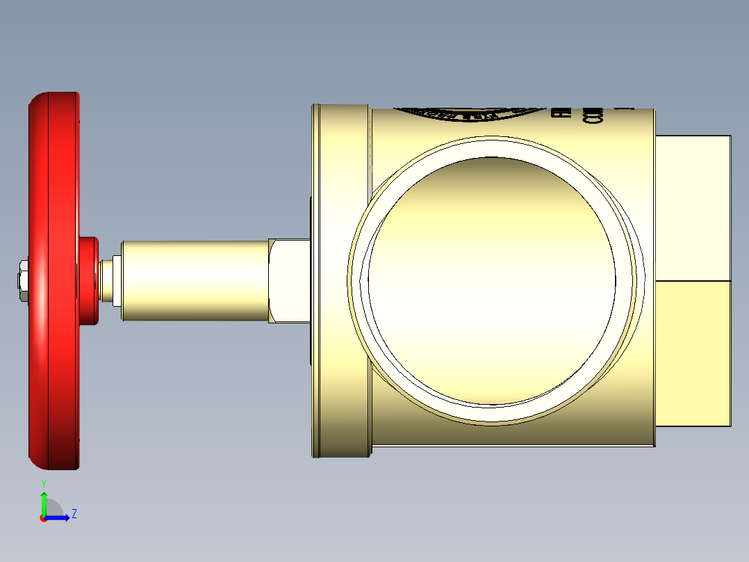 消防软管接头左视图
