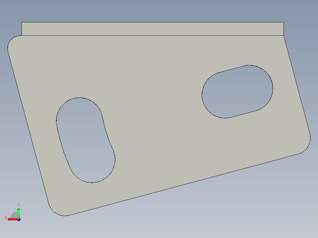 基恩士BL-600bracket_1_kc图纸模型后视图