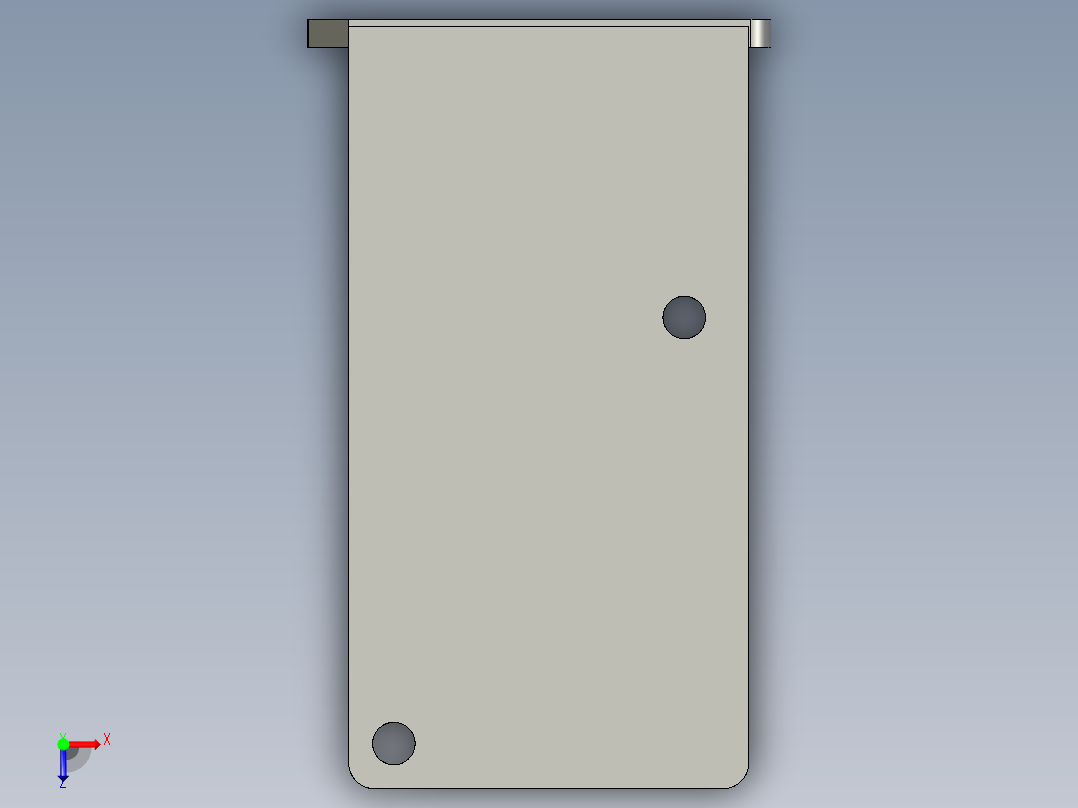 基恩士BL-600bracket_1_kc图纸模型俯视图