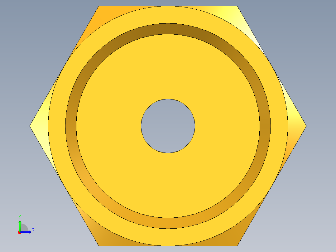 扩口式工业通用硬管接头Refrigerant Drum a Aapter 1F-6-12左视图