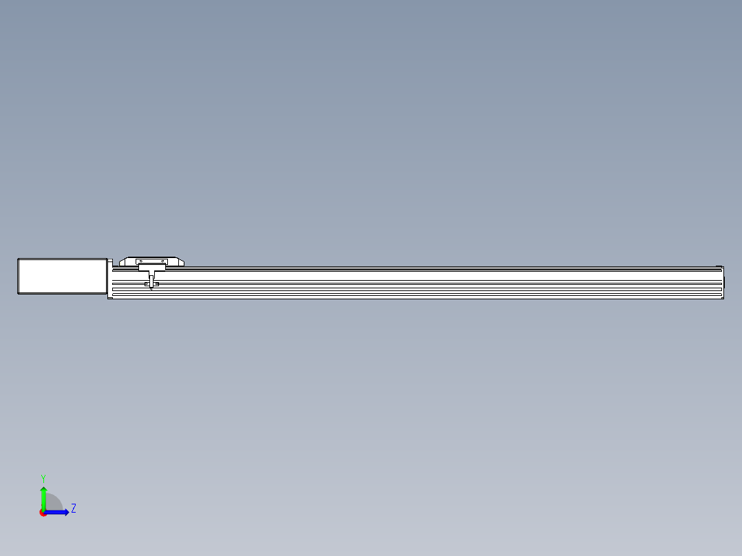 同步带全封闭直线模组TPA-HCB-85D-90-L950-MR-C-P20-N3左视图