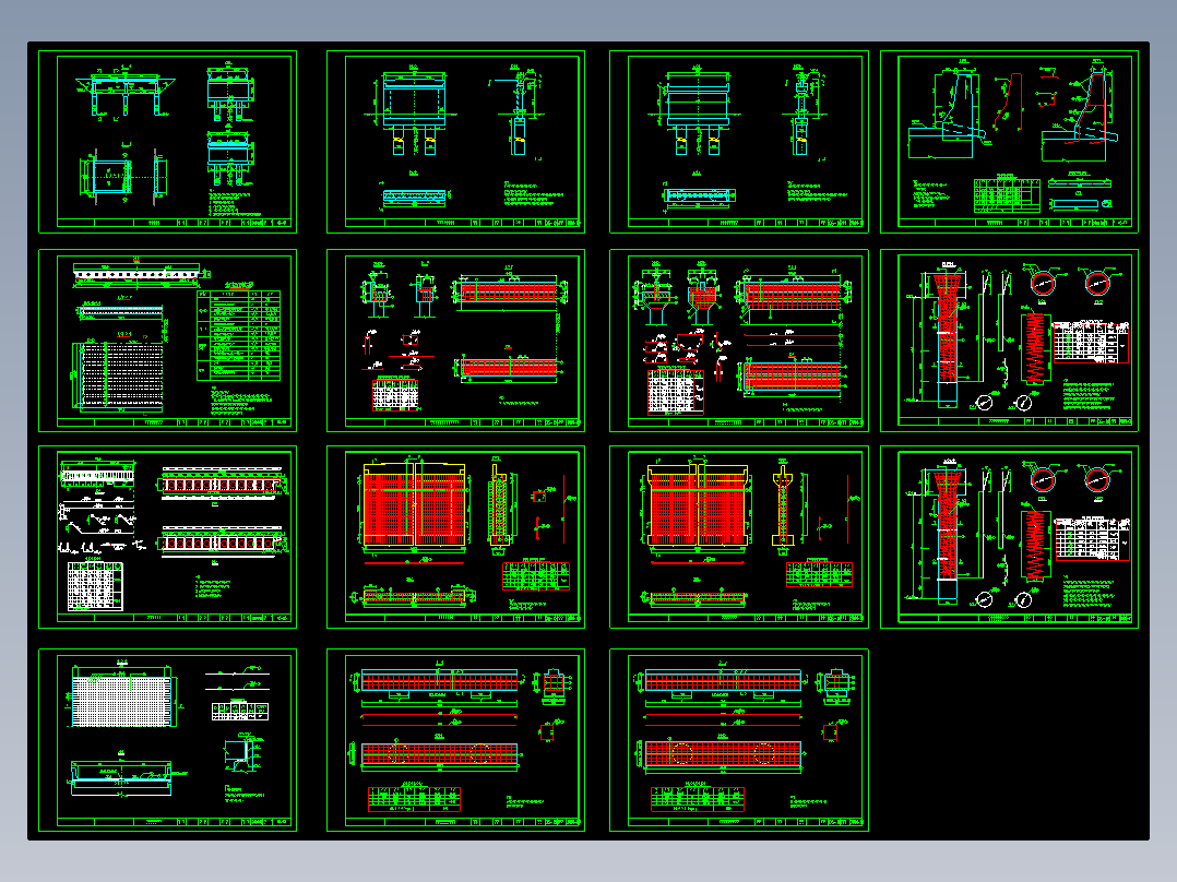 某桥梁全套施工图