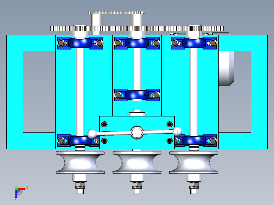 轧管机igs俯视图