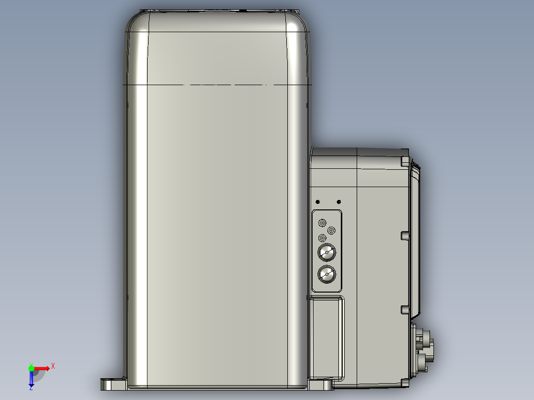 那智机器人nachi ez03 4axis scara robot俯视图
