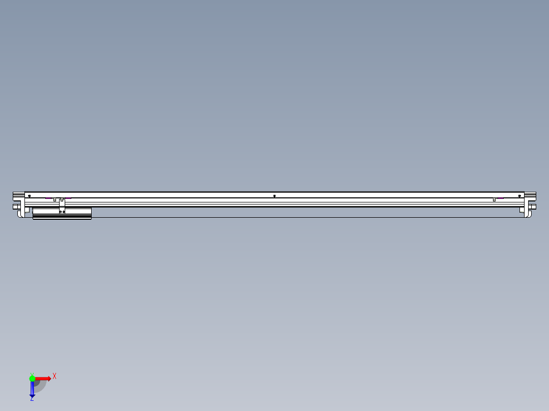 威洛博VL系列3d模型模组VL14S2Y-S1300俯视图