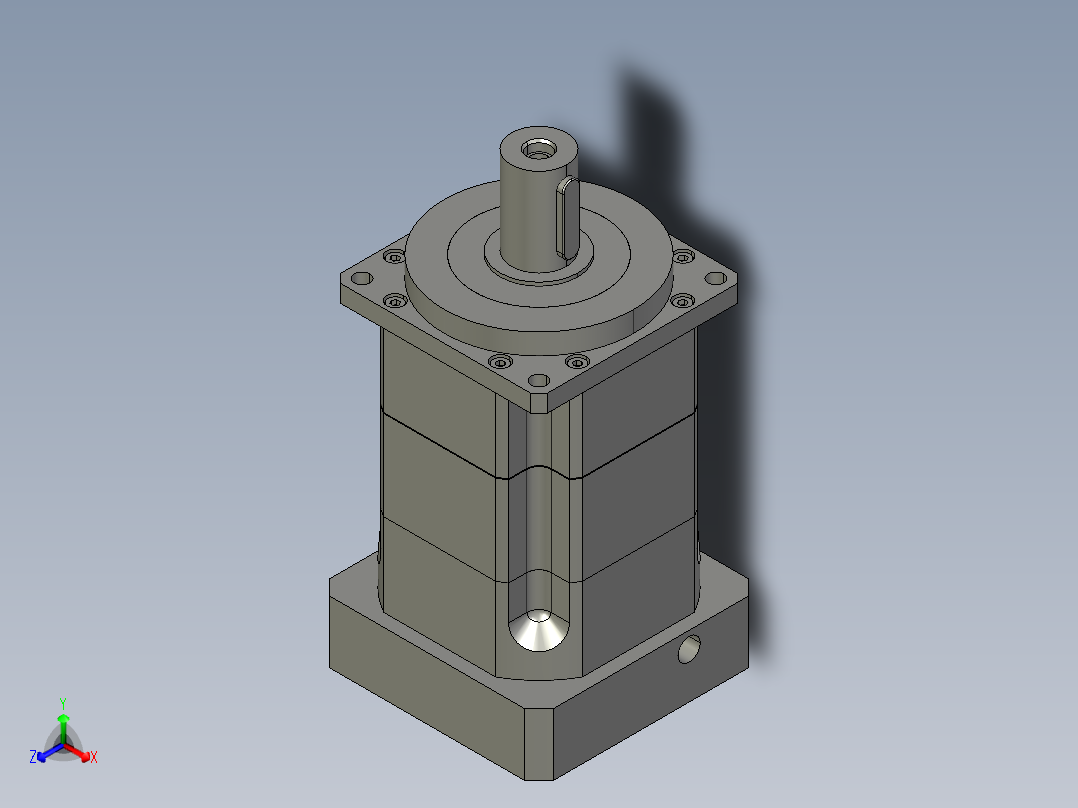 斜齿PGH115-L2 19-110-145-M8 输出32-110-145.STEP正等轴测图