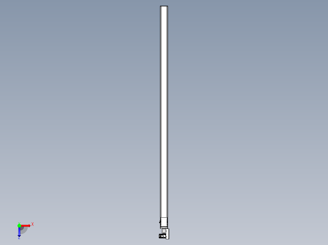 同步带全封闭直线模组TPA-HCB-105D-90-L2950-MR-C-P20-N3俯视图