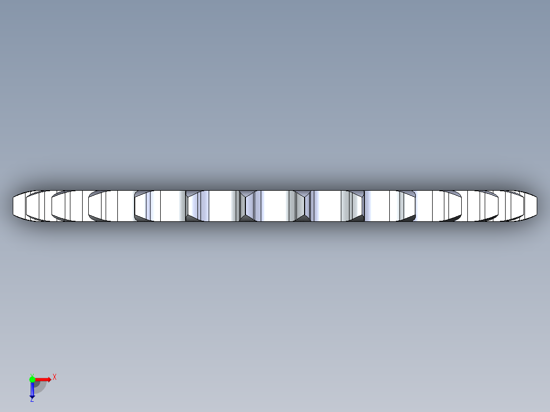 自行车链条链轮俯视图