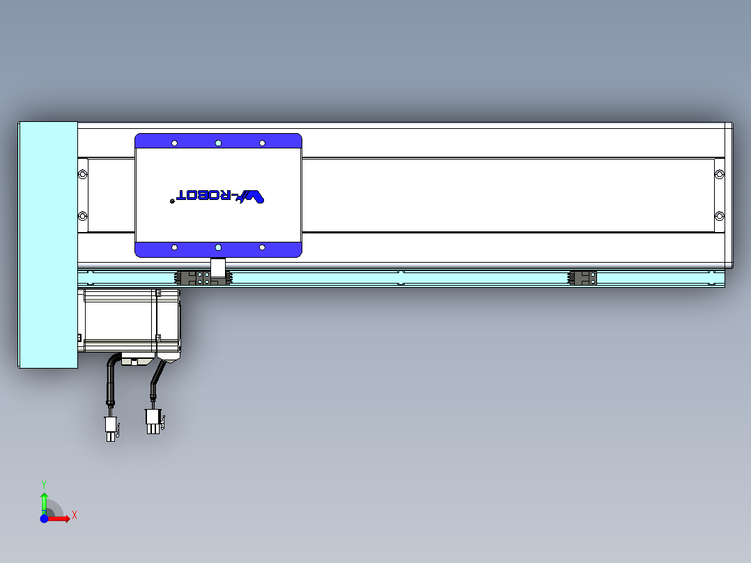 威洛博VC丝杆传动-无尘环境VC14-Lxx-C-S350-BL-ZP40-C3前视图